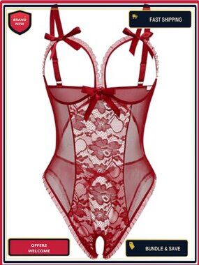 Lace Babydoll Teddy Lingerie Sleepwear Bodysuit